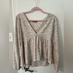 shein long sleeve peplum top